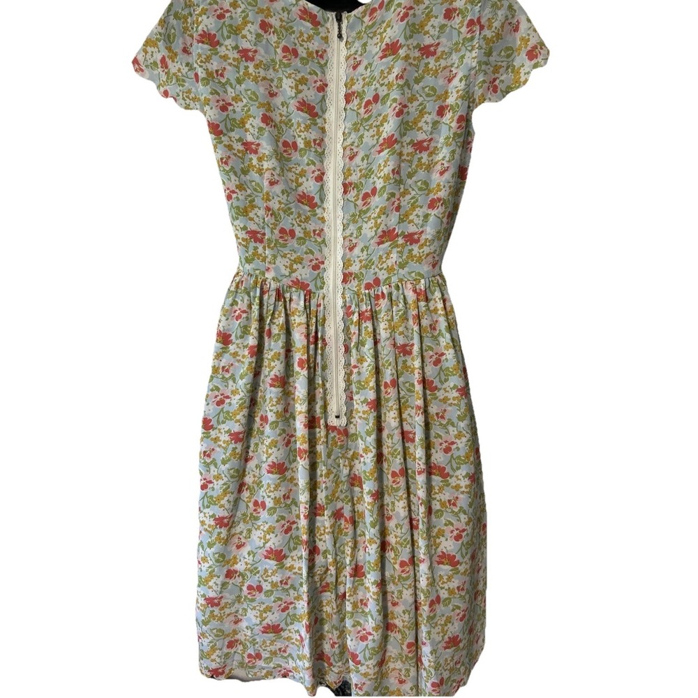 Matilda Jane Women's Size 2 Poppy Field Dress Hello Lovely Floral Scalloped Edge - Picture 5 of 7